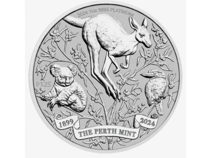 platinová mince 1 Oz-125.výročí mncovny Perth Mint-Austrálie 2024-100AUD