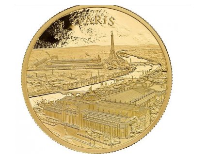 Zlatá mince 1 Oz Paříž 2024 - série City Views -Proof