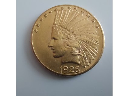 zlatý americký 10 dollar-Indián 1926