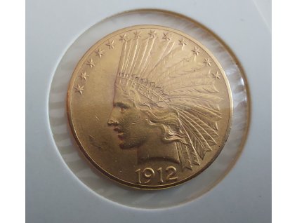 Zlatý americký 10 dollar-Indián 1912