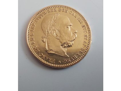 Zlatá Desetikoruna Františka Josefa I.- rakouská ražba 1897-akce