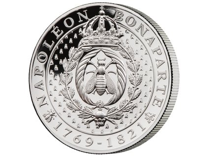 Stříbrná mince 1 Oz proof-Včela Napoleona Bonaparte-200.výročí -2021