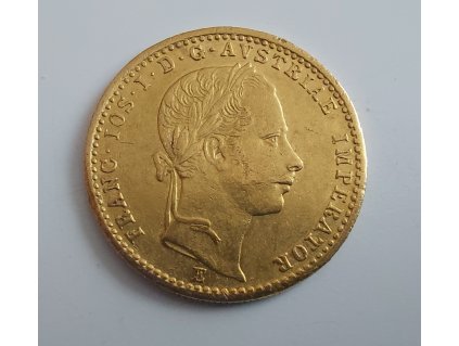 Zlatý dukát Františka Josefa I.-1862 E- stav 1/1
