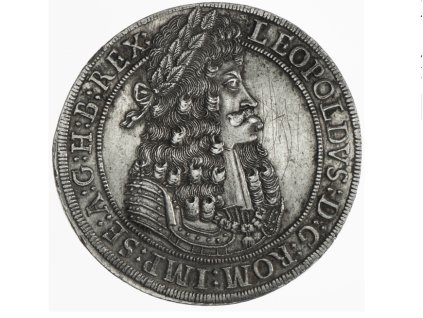 Stříbrný tolar Leopold I. 1695- Hall