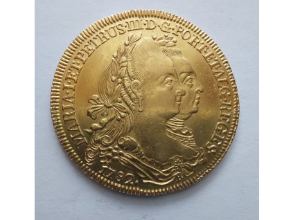 Zlatá mince Peca- Maria I. a Pedro III. 1782-Portugalsko
