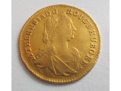 Zlatý dukát Marie Terezie 1755
