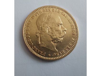 Zlatá Desetikoruna Františka Josefa I.- rakouská ražba 1897-akce