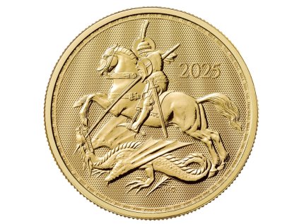 zlatá mince Svatý Jiří a drak 2025- 1 Oz- Charles III.