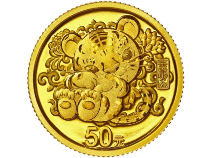 Zlatý lunární set Tygra 2022 proof