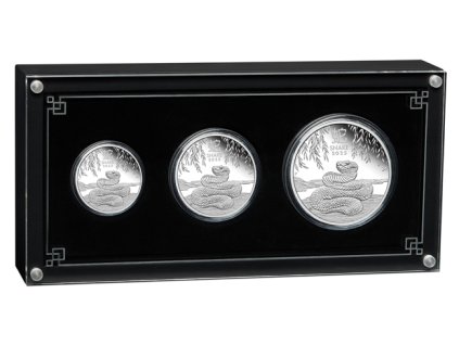 Stříbrný set mincí Lunární had 2025- Proof