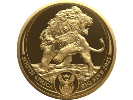 Zlatá mince Velká pětka III- Lev 2025- Proof