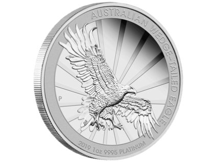 Platinová mince Klínoocasé orel 2019- proof