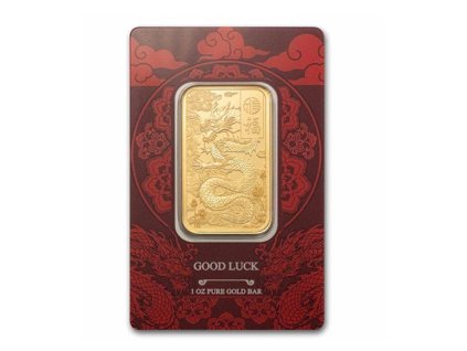 zlatý investiční slitek Yellow dragon-1 Oz-PAMP