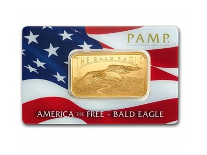 zlatý investiční slitek Orel bělohlavý-1 Oz-PAMP