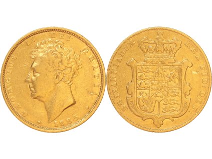 zlatý sovereign George IV. 1825