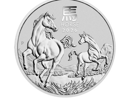 investiční stříbrná mince Rok koně 2026 -1 kg