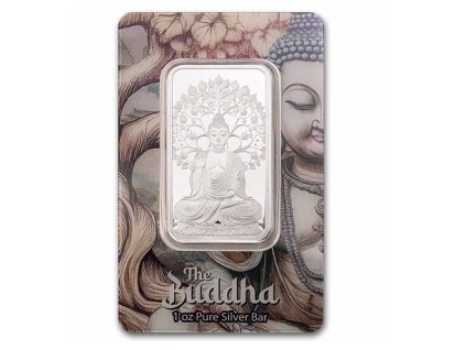 stříbrná cihla PAMP budha pro štěstí 1Oz