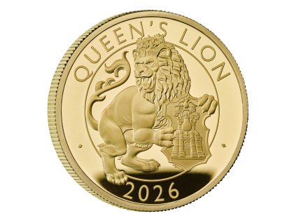 The royal Tudor beasts-The Queen´s lion-1 Oz zlatá mince proof-2026