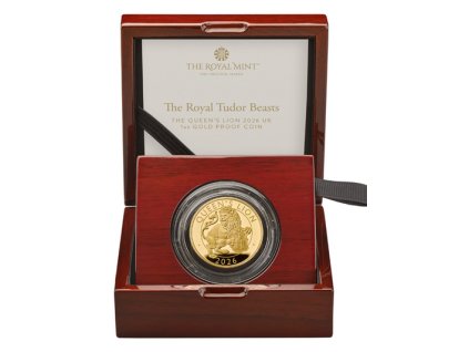 The royal Tudor beasts-Lev královny-1/4 Oz zlatá mince proof-2026