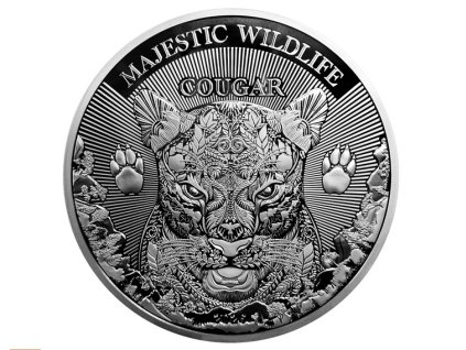 Stříbrná mince Majestátní svět zvířat - Puma- 1kg-2025 (majestic cougar)