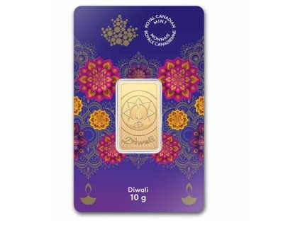 Investiční zlato-Zlatý slitek Diwali 10g-Kanada