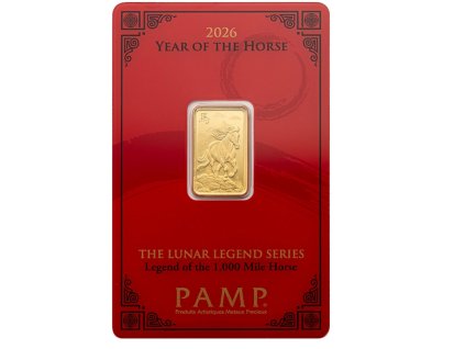 investiční zlatá cihla PAMP-lunární znamení koně 2026