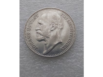 Stříbrná koruna Johann II. von Liechtenstein -1900