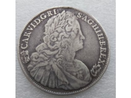 Stříbrný tolar Karel VI. 1736-Kremnice