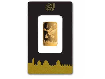 Zlatý slitek Holubice míru 10 g