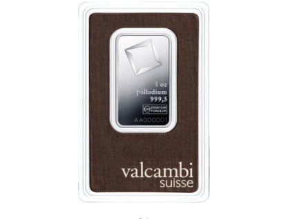 paladiový slitek 1 Oz Valcambi