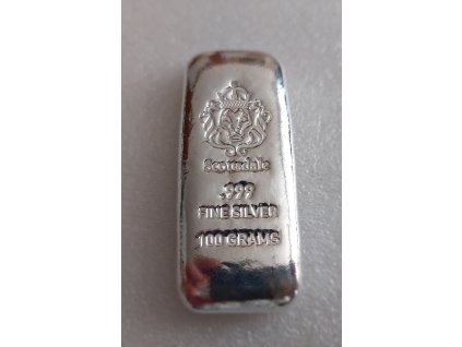 stříbrná cihla 100g Scottsdale mint