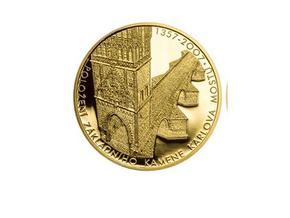 Karlův most Základní kámen 650. Výročí 1 Oz 2007 Proof
