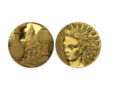 Zlatá medaile ke 150. výročí Kroměřížského sněmu 1998- Proof