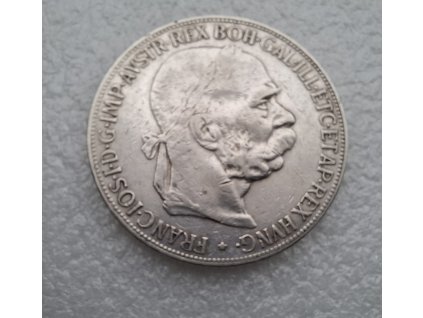 Stříbrná Pětikoruna Františka Josefa I.-1900 BZ-akce