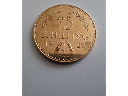 zlatý rakouský 25 šilink-1927