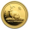 Investiční zlatá mince rok Králíka 1999 1/20 Oz