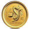 Investiční zlatá mince rok hada 2001 1/10 Oz