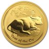 Investiční zlatá mince rok Buvola 2009 1Oz