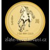 Investiční zlatá mince rok koně 2002 1 Oz
