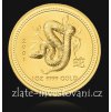 Investiční zlatá mince rok Hada 2001 1 Oz