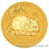 Investiční zlatá mince rok myši 2008 1/4 Oz