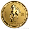 Investiční zlatá mince rok koně 2002 1/4 Oz