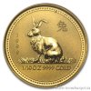 Investiční zlatá mince rok Králíka 1999 1/10 Oz