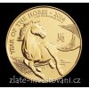 Investiční zlatá mince lunární rok koně 2014-Royal Mint 1 Oz