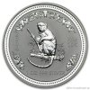Investiční stříbrná mince rok Opice 2004 1 Oz