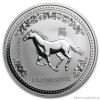 Investiční stříbrná mince rok Koně-2002 1 Oz