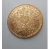 Zlatá Desetikoruna Františka Josefa I.- rakouská ražba 1910-typ velká hlava