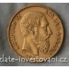 5699 zlata mince belgicky dvacetifrank kral leopold ii 1875