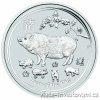 Investiční stříbrná  mince rok Vepře 2019 1/2 Oz
