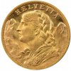 Investiční zlatá mince švýcarský 20 frank-Vrenelli 1902